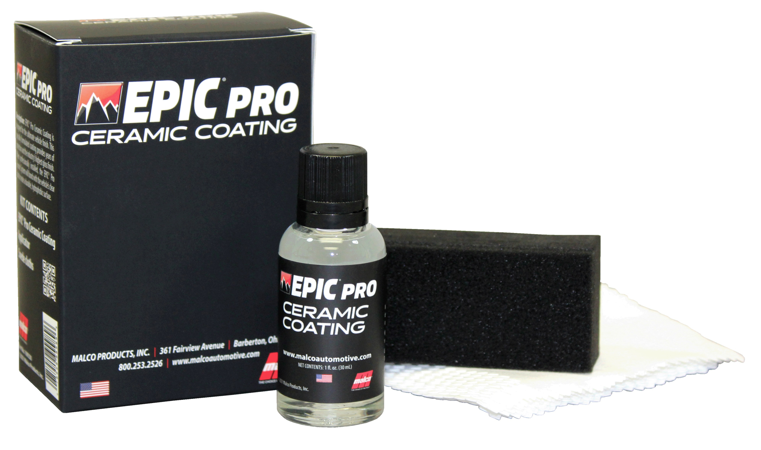Malco Automotive EPIC Pro Ceramic Coating – 6 Single-Use Kits per case