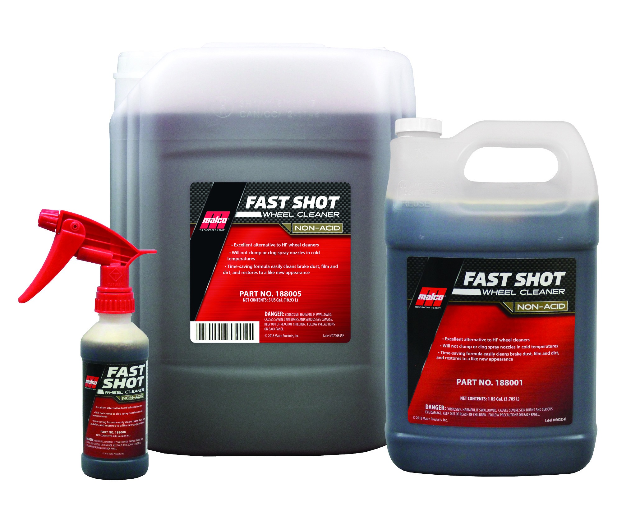 Malco Automotive Fast Shot Non-Acid Wheel Cleaner