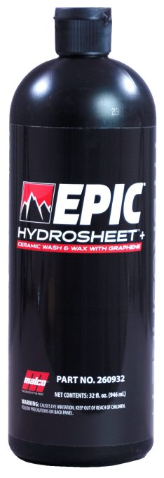 Malco Automotive Epic® Hydrosheet Graphene Wash And Wax