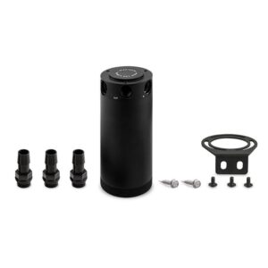 Mishimoto 3-Port Universal XL Baffled Catch Can, Black