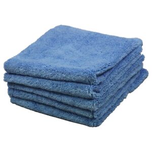 Malco Automotive Ultra Soft Edgeless Microfiber (16×16, 400 GSM, 5/5 Packs)