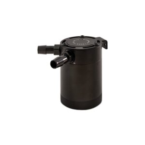 Mishimoto Compact Baffled Oil Catch Can, 2-Puertos, Negro