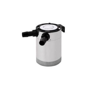 Mishimoto Compact Baffled Oil Catch Can, 2-Puertos, Pulido