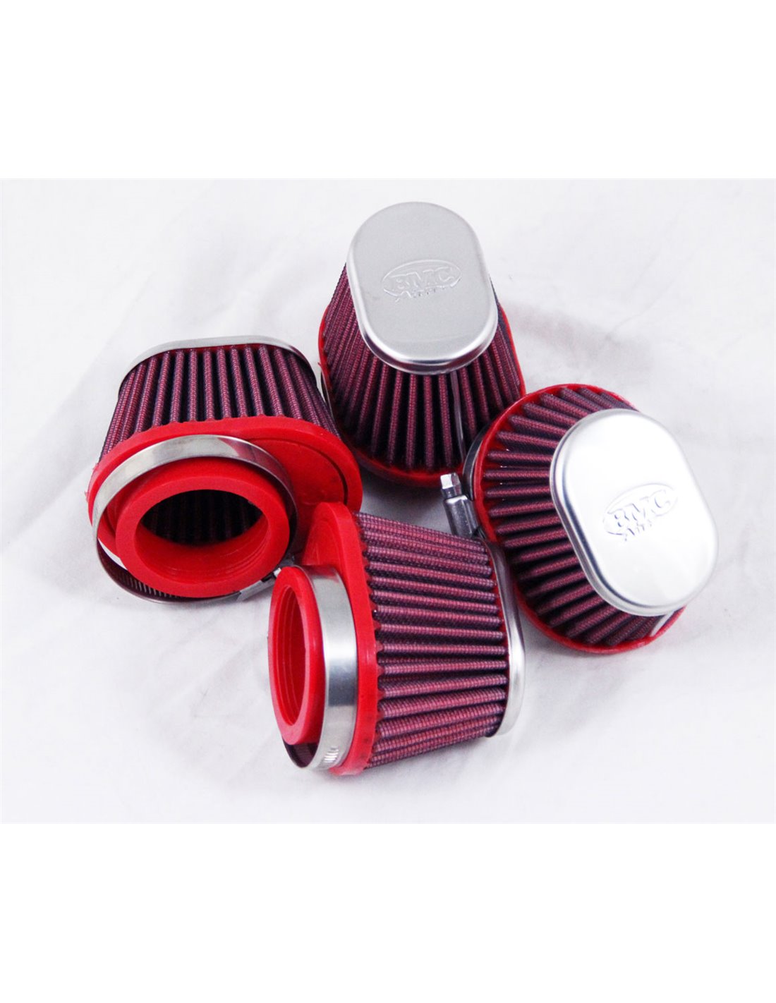 BMC Filters Filtro de aire cromado carburador REF FBPF55-70L