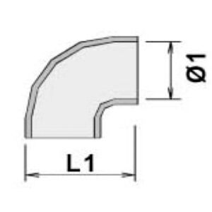 BMC Filters Codo conector silicona 90º