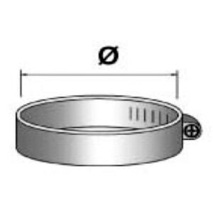 BMC Filters Abrazadera inoxidable para tubo flexible 70mm