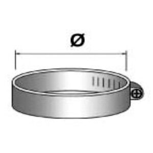 BMC Filters Abrazadera inoxidable 80mm