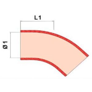 BMC Filters Codo silicona 135º 70mm