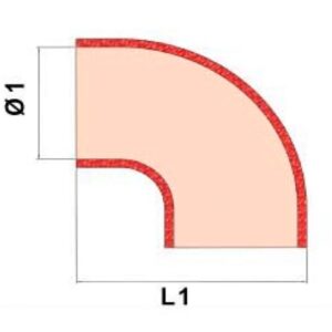 BMC Filters Codo silicona 90º 80mm