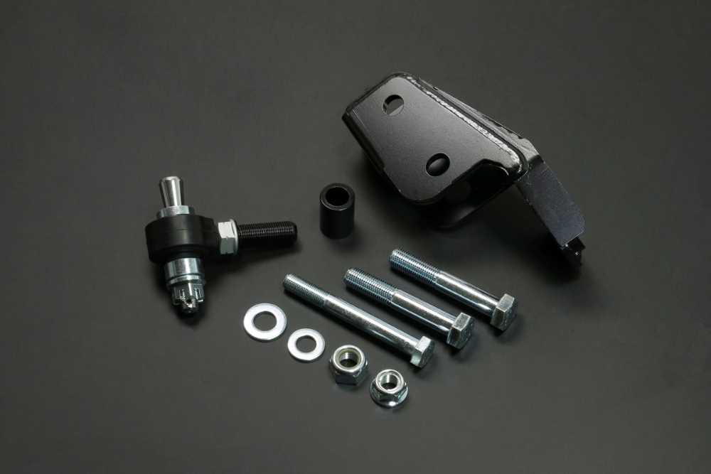 Hardrace Reverse Tie Rod End + Front Panhard Rod Extension Bracket Suzuki Jimny