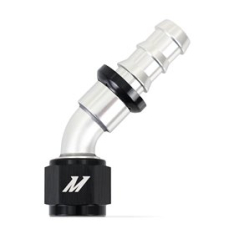 Mishimoto 45-Degree Push Lock Fitting, -12AN