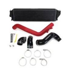 Mishimoto Honda Civic Type R Performance Intercooler Kit, 2017+, Intercooler Negro, Tubería roja