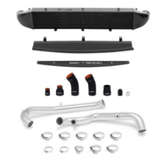 Mishimoto Kit intercooler Ford Fiesta ST Performance, 2014+ , Plata, Manguitos Negros, tuberías pulidas