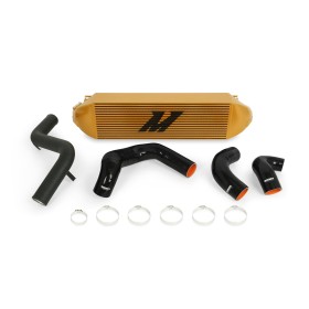 Mishimoto Ford Focus ST Intercooler Kit, 2013+, Cooler Oro, Tubos negros
