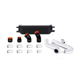 Mishimoto Kit Intercooler Ford Mustang EcoBoost, 2015+ Negro, Tubos pulidos
