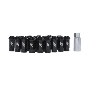 Mishimoto Tuercas aluminio para llantas, M12 x 1.25, Negro