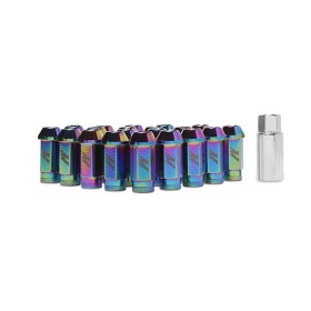 Mishimoto Tuercas aluminio para llantas, M12 x 1,25, Neo Chrome