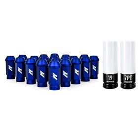 Mishimoto Aluminum Locking Lug Nuts M12x1.5, 20pc Set, Blue