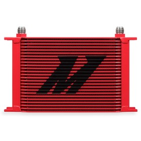 Mishimoto Universal 25-Celdas Oil Cooler, Rojo