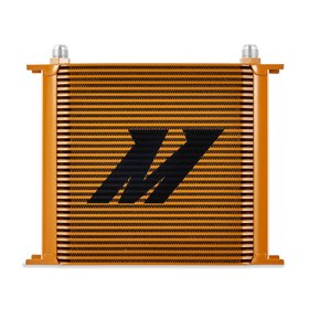 Mishimoto Universal 34-Row Oil Cooler, Gold