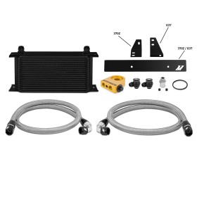 Mishimoto Kit radiador de aceite termostático Nissan 370Z, 2009+ / G37, 2008+ (Coupe solamente) Negro