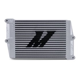 Mishimoto Heavy-Duty Oil Cooler, 10″, Opposite-Side Outlets, Silver