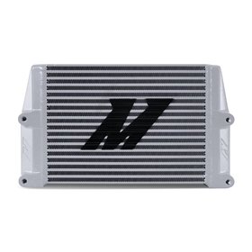 Mishimoto Heavy-Duty Oil Cooler, 10″, Same-Side Outlets, Silver