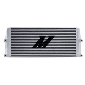 Mishimoto Heavy-Duty Oil Cooler, 17″, Same-Side Outlets, Silver
