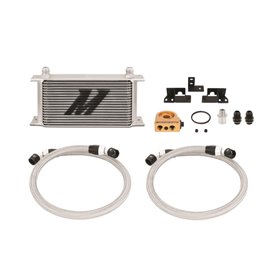 Mishimoto Jeep Wrangler JK 3.8L Thermostatic Oil Cooler Kit, 2007-2011, Silver