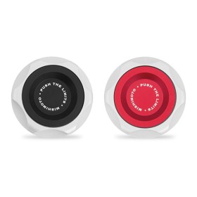 Mishimoto Tapón de llenado de aceite Mitsubishi Rojo