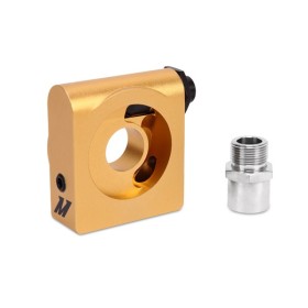 Mishimoto Placa sandwich de aceite con termostato en parte trasera para tornillo M22
