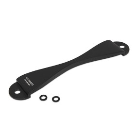 Mishimoto Placa de sujección de bateria para Subaru, Negro
