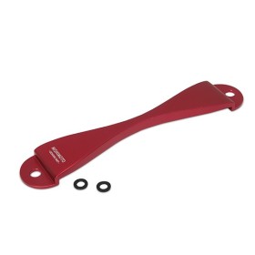 Mishimoto Placa de sujección de bateria para Subaru, Rojo