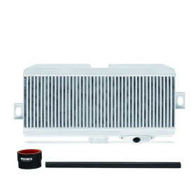 Mishimoto Kit superior Intercooler para Subaru WRX STI 2008-2014, Plata, mangueras negras