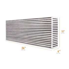 Mishimoto Universal Air-to-Air Race Intercooler Core, 26.00″ x 12.00″ x 4.00″
