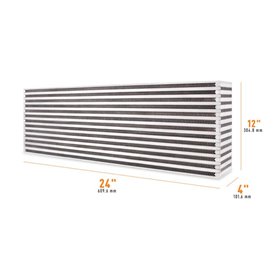 Mishimoto Universal Air-to-Air Race Intercooler Core, 24.00″ x 12.00″ x 4.00″