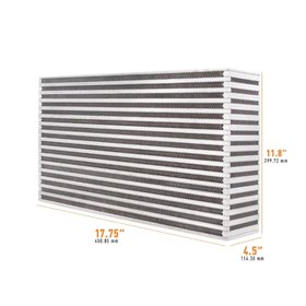 Mishimoto Universal Air-to-Air Race Intercooler Core, 17.75″ x 11.8″ x 4.50″