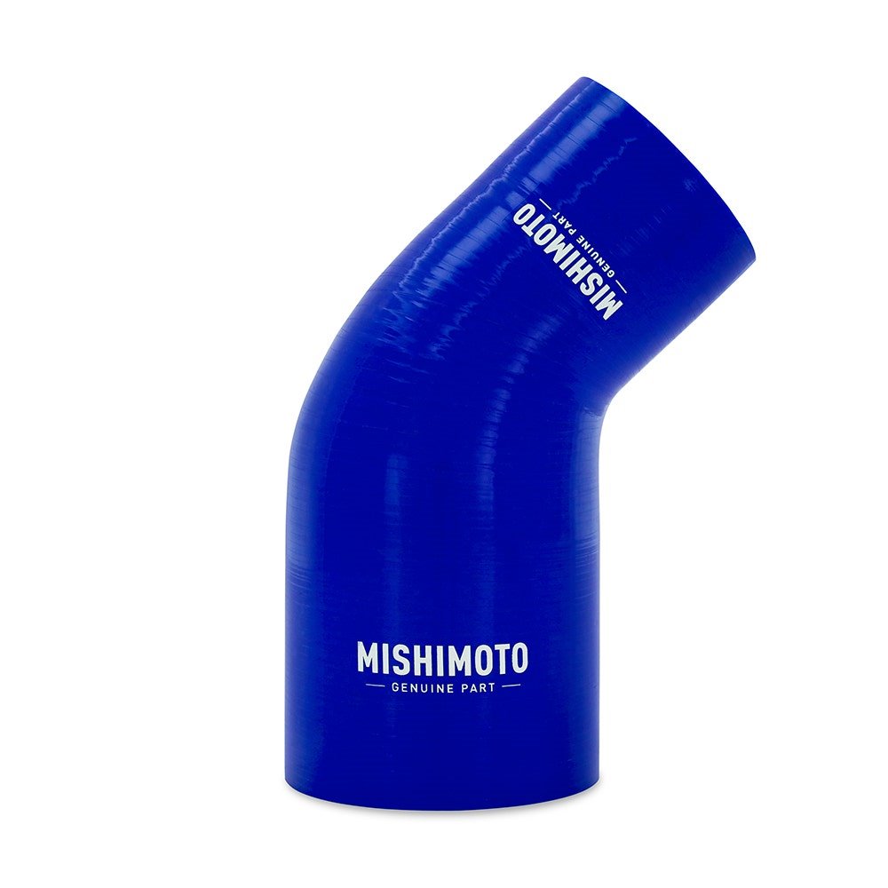 Mishimoto Silicone Reducer Coupler, 45 Degree, 2.5â€ to 3.5â€, Blue