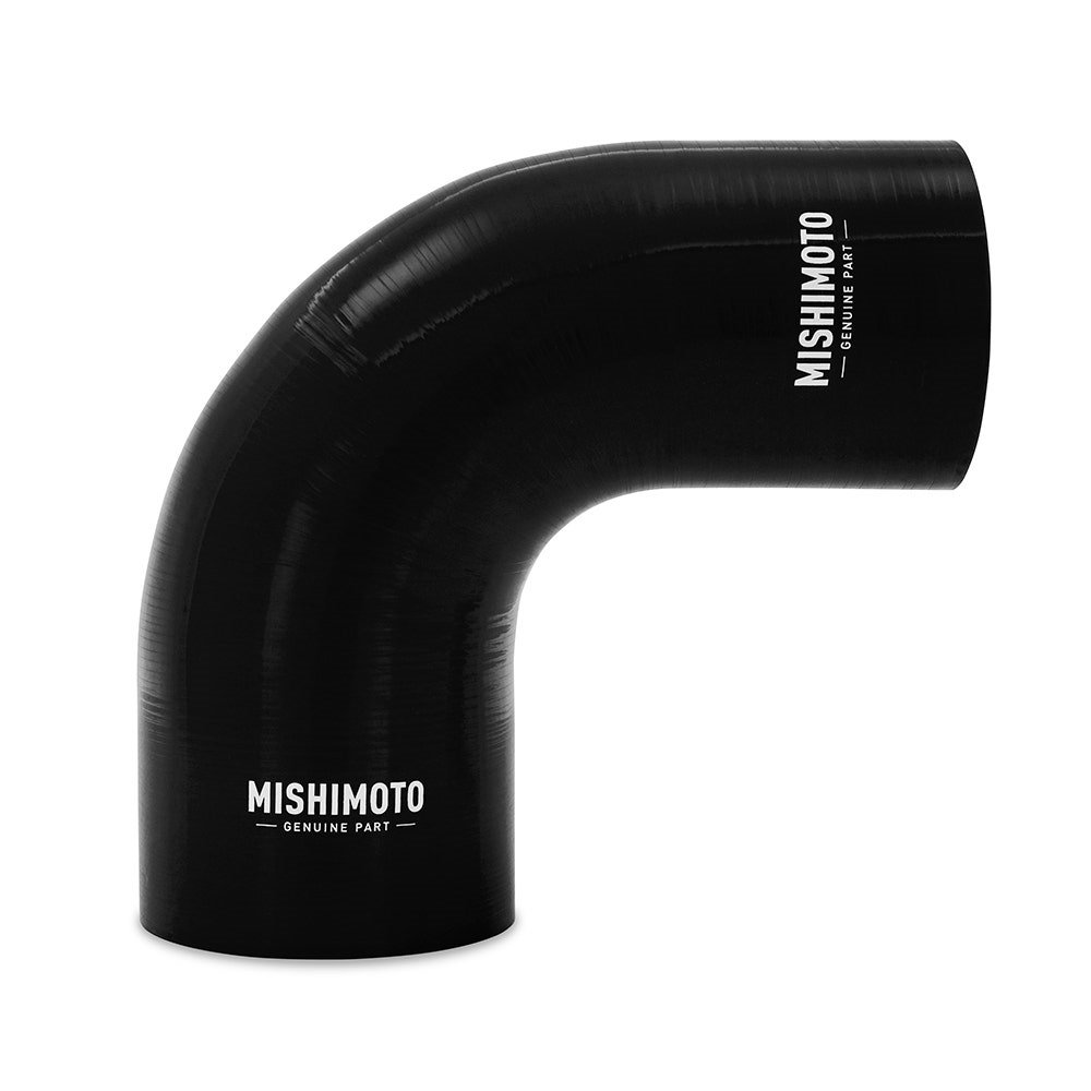 Mishimoto Silicone Reducer Coupler, 90 Degree, 3.5â€ to 4â€, Black