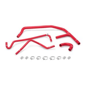 Mishimoto Kit manguitos de silicona auxiliar Ford Mustang EcoBoost 2015+ Rojo