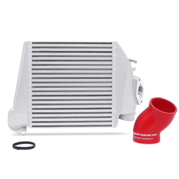 Mishimoto Kit intercooler superior Subaru WRX 2008-2014, intercooler plata, silicona Roja